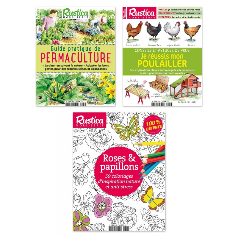 Pack Nature Coloriages Roses Et Papillons Permaculture Poulailler